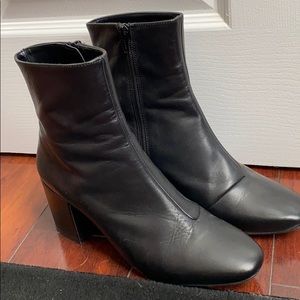 Leather booties